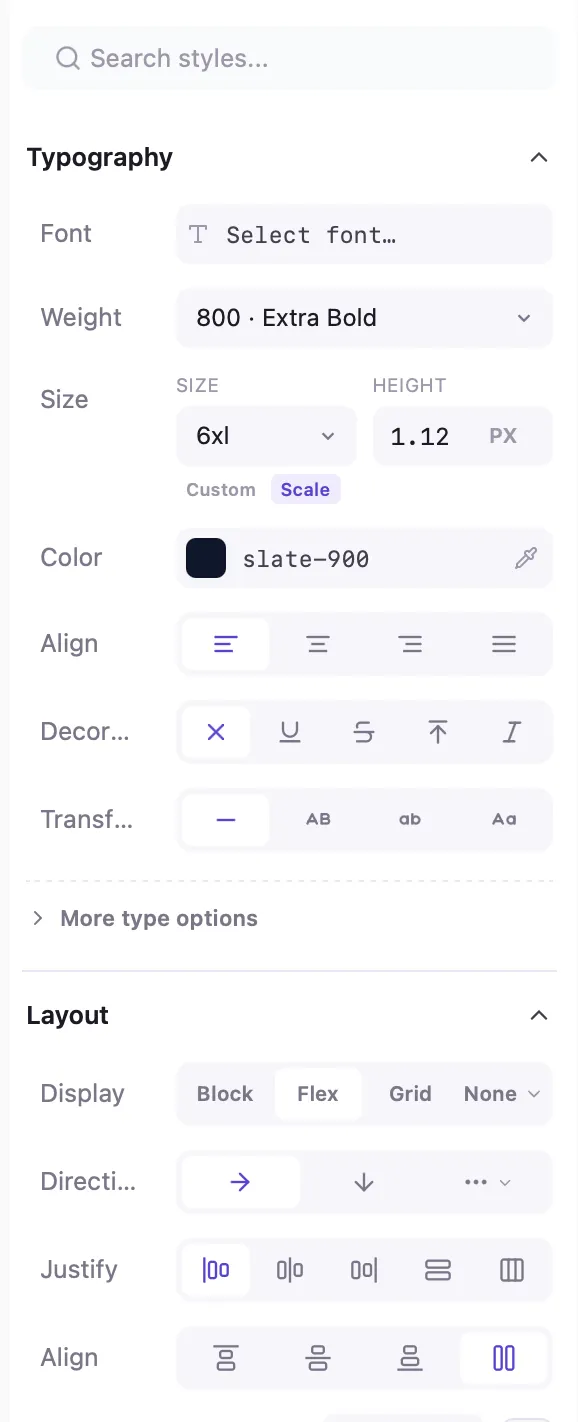 Sidebar Interface
